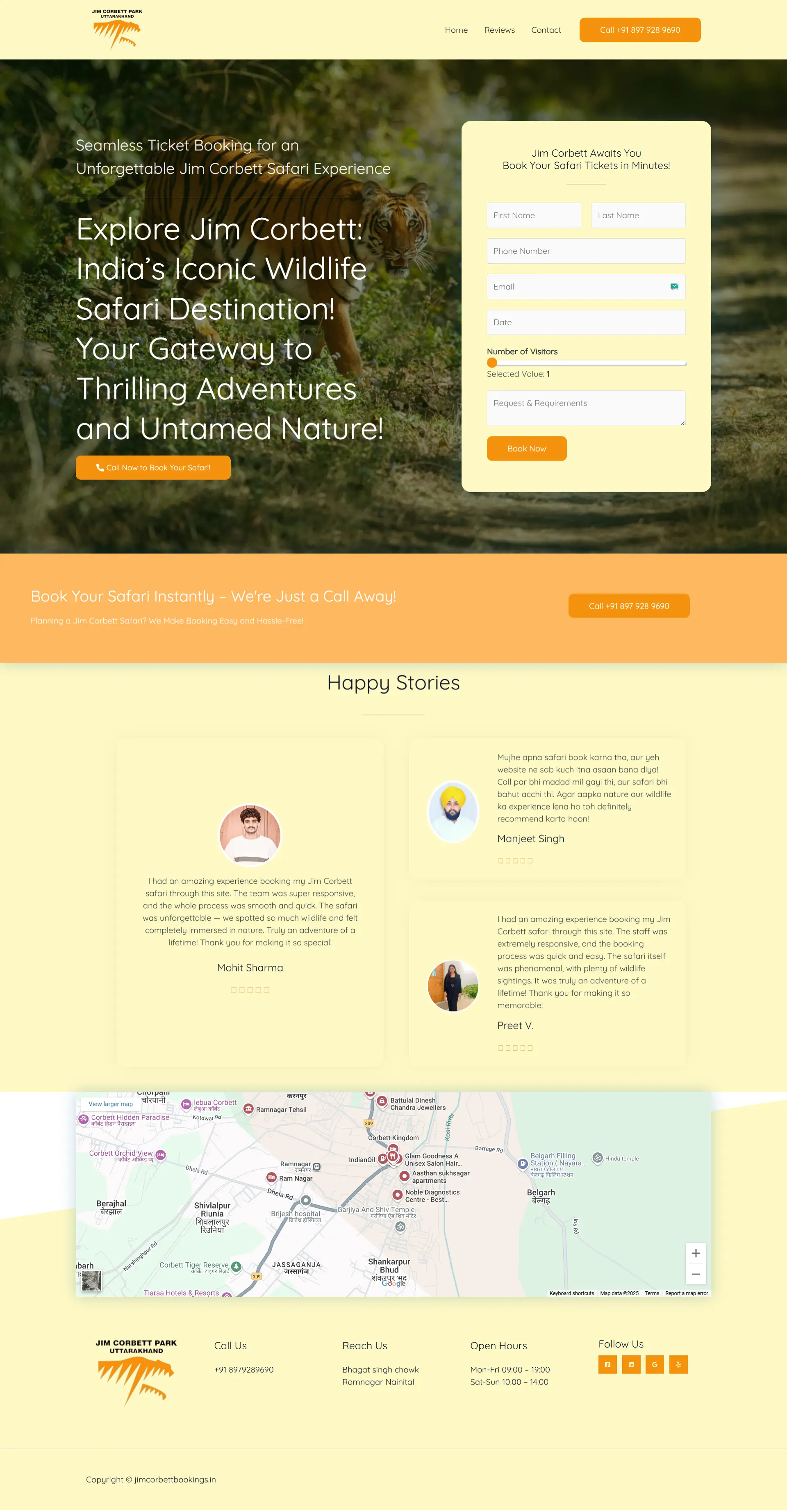 Jim Corbett Bookings